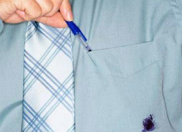 How to remove ink from the clothes