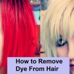 How to remove dye from hair