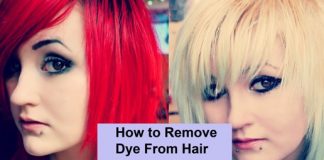 How to remove dye from hair