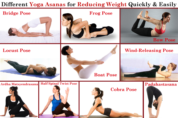 Different Yoga Asanas for Losing Weight Quickly and Easily