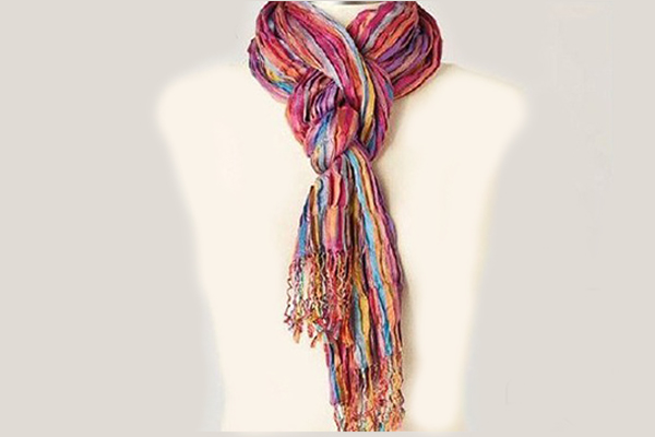 tie a scarf in the braided style