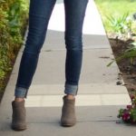 wear ankle boots with cuffed