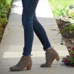 wear ankle boots with half cuffed