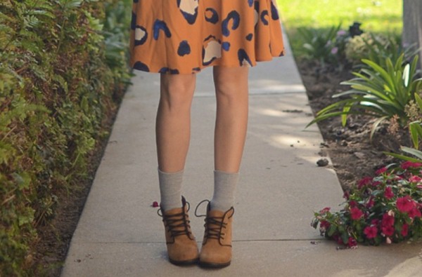 wear ankle boots with socks and bare legs