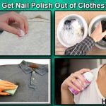 how to get nail polish out of clothes