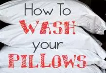 how to wash pillow