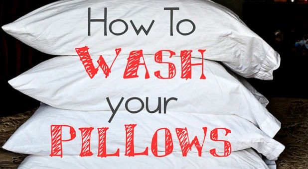 how to wash pillow